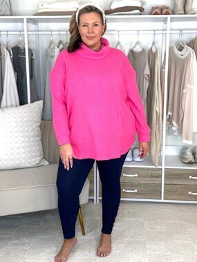 Lane Bryant LIVI Pink Thermal Top